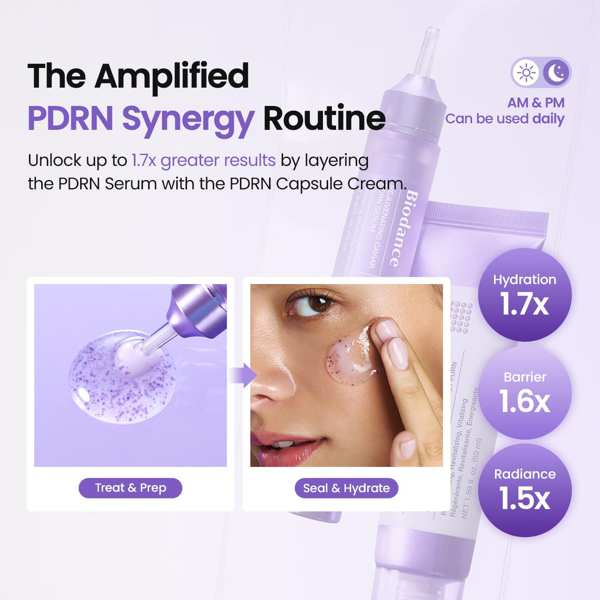 BIODANCE Caviar PDRN Serum, Hydrating, Nourishing Facial Serum with Salmon DNA PDRN, Caviar for Elasticity, Barrier Care, Travel Essentials & Self Care Gifts for Women, Korean Skin Care | 0.50 fl.oz