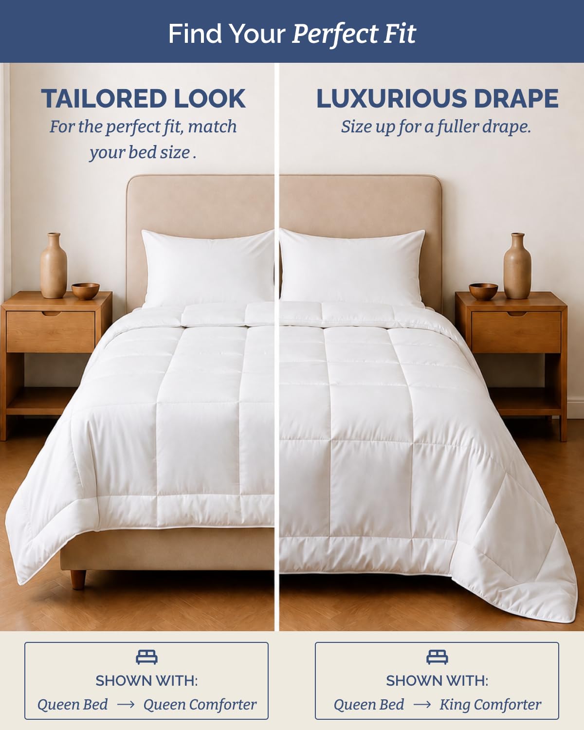 Comforter Cal King - Down Alternative Duvet Insert, Burgundy, 102" x 96"