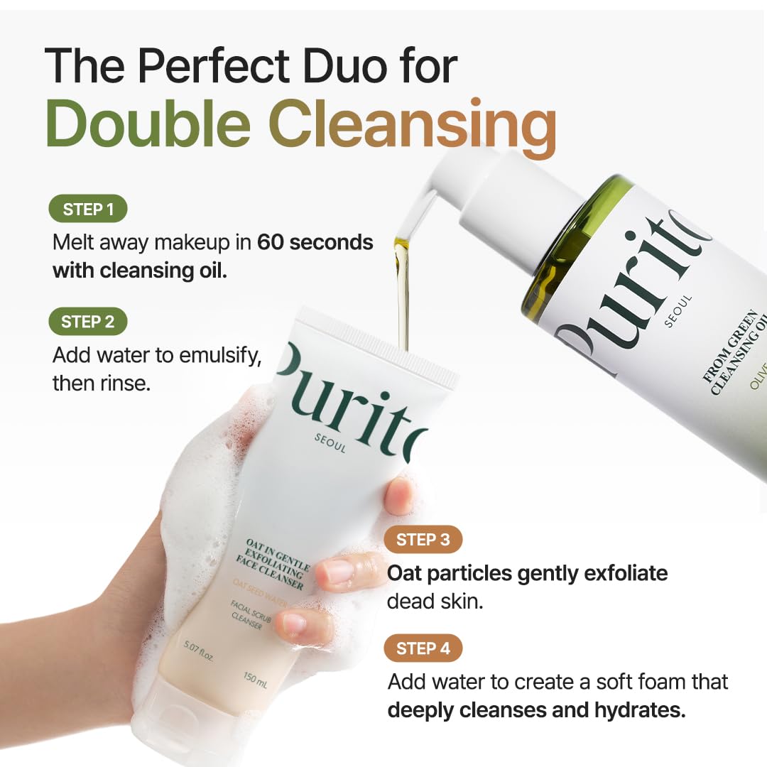 PURITO From Green Cleansing Oil for Sensitive Skin, 6.76 fl.oz