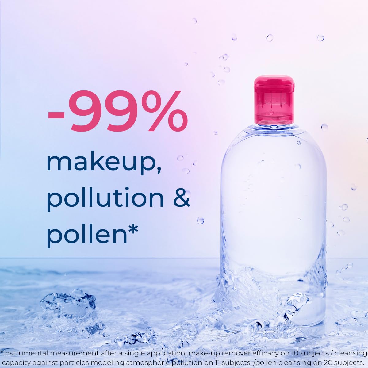Bioderma Sensibio H2O Micellar Water, Duo Pack Makeup Remover Cleanser, Gentle for Skin, Fragrance-Free & Alcohol-Free, Gentle Face Cleanser for Sensitive Skin