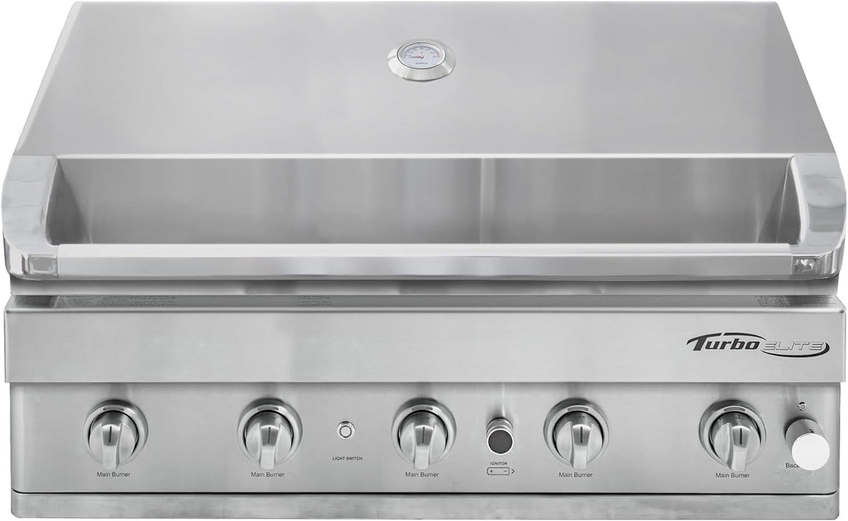Turbo Elite 38-inch 4-Burner Built-In BBQ Gas Grill - Propane
