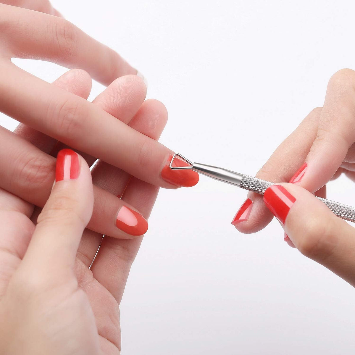 YINYIN Cuticle Trimmer with Pusher and Cutter,Silver