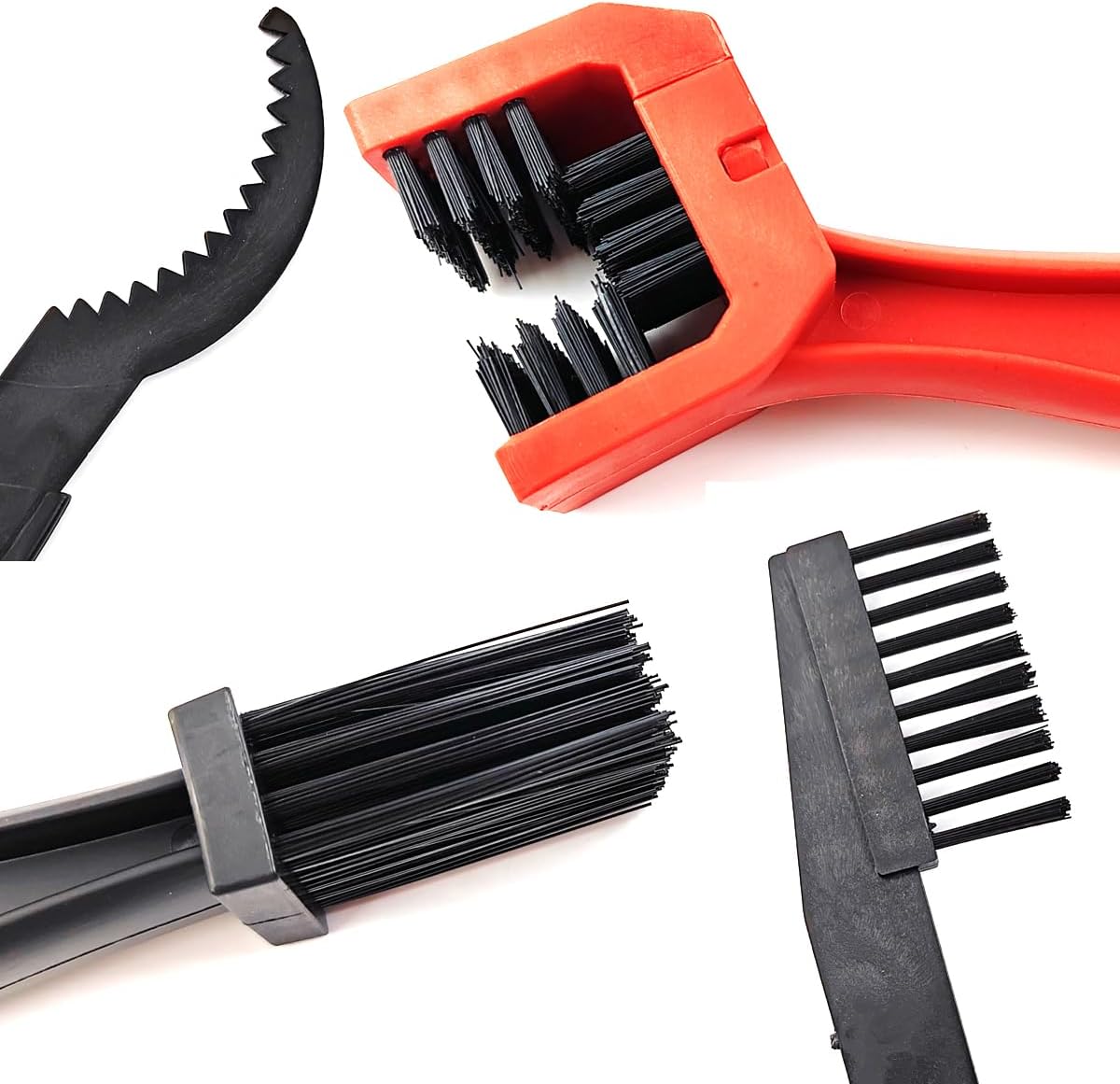 5PCS/Set Bicycle Chain Cleaning Tool Set,Bike Chain Crankset Brush,Motorcycle Washer Cleaner Brush Tools