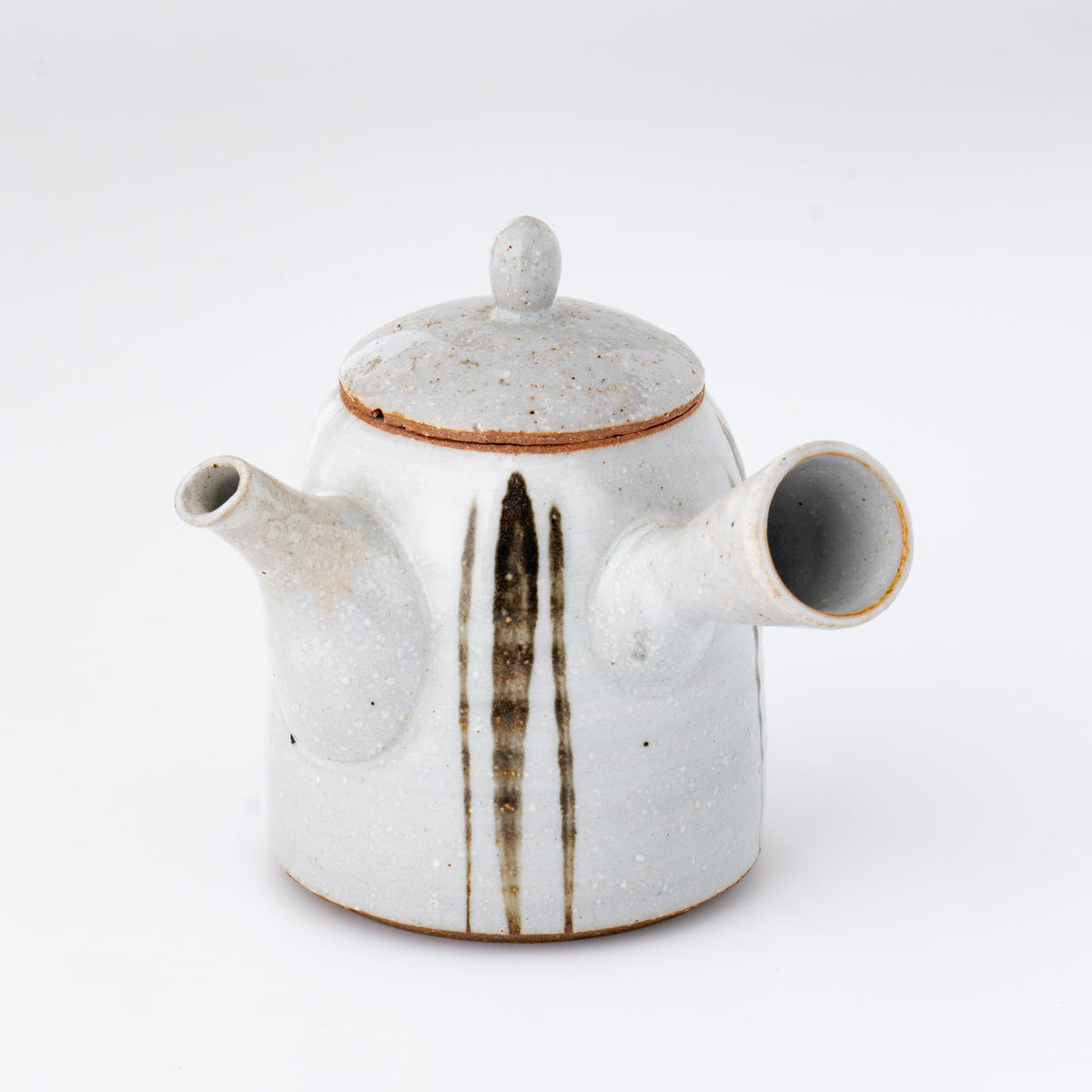 Kyusu Teapot - Tokoname Yaki [Brush line] 250ml/8.4 fl oz capacity| Japanese Tea KIMIKURA