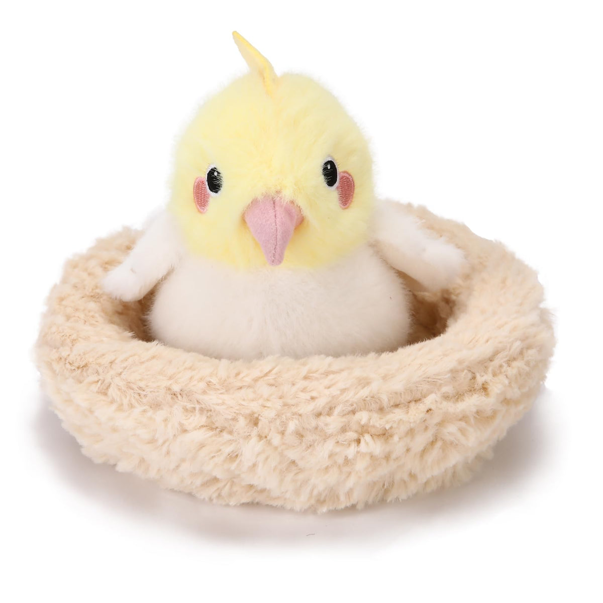 6.7” Bird's Nest Plush Toy Realistic Stuffed Animal Birdhouse Gift for Kids