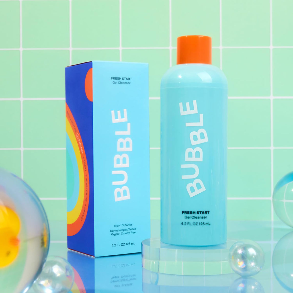 Bubble Skincare Fresh Start Gel Face Cleanser, Gentle for Oily Skin, 125 ml