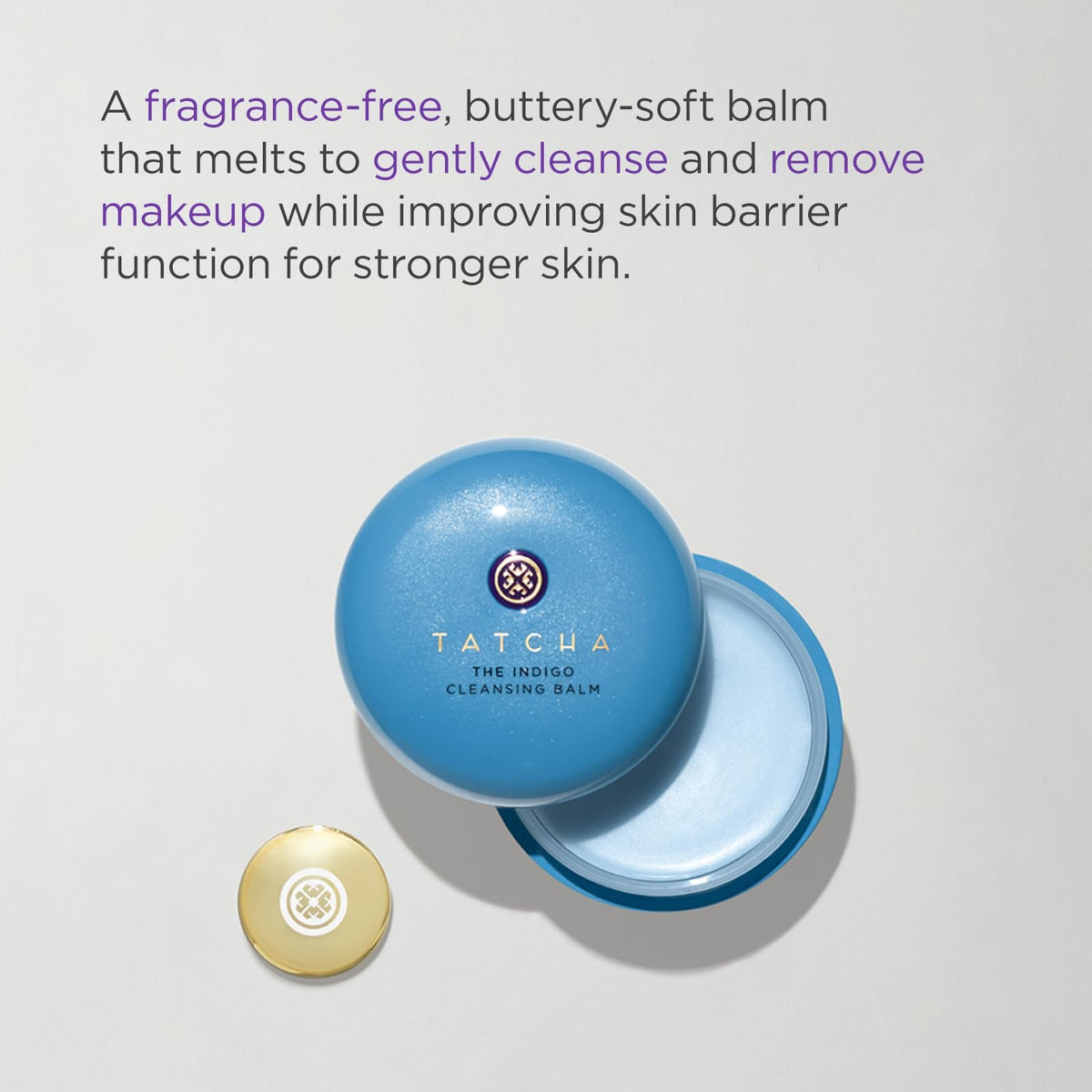 TATCHA The Indigo Cleansing Balm, Waterproof Makeup Removing Cleanser