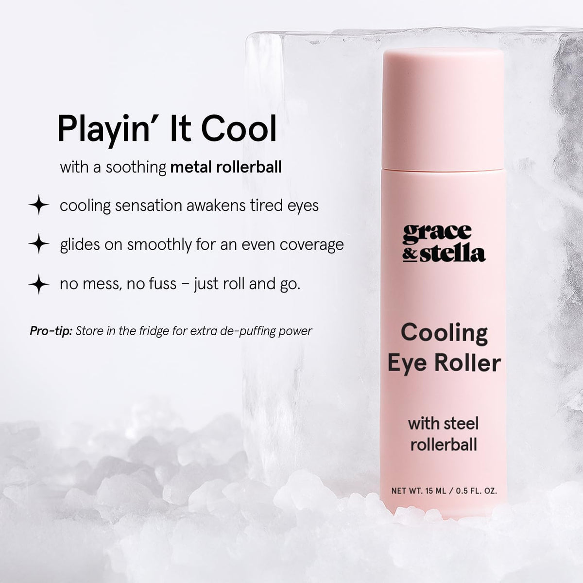grace & stella Under Eye Brightener with Cooling Metal Rollerball