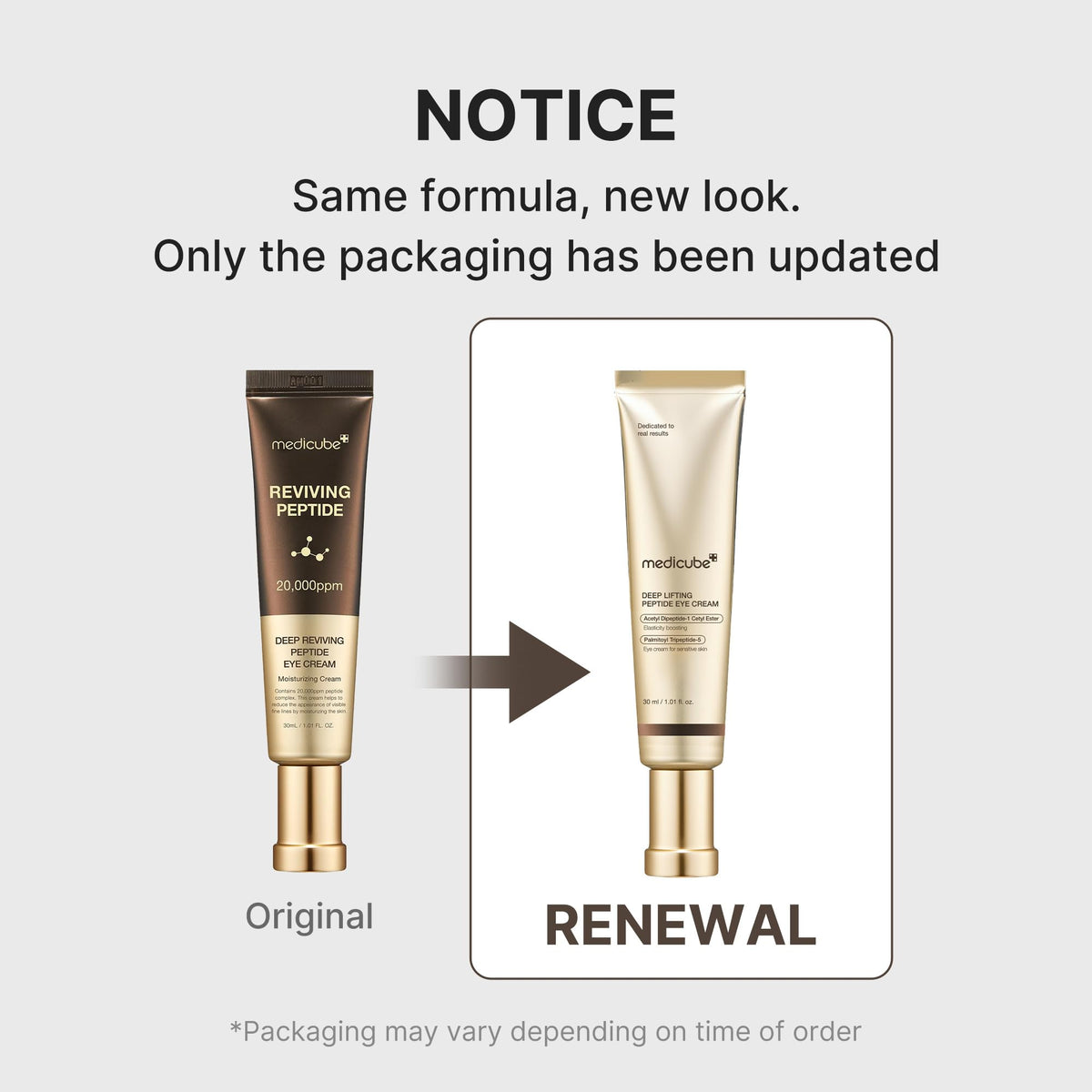 medicube Eye Serum with Deep Reviving Peptide for Fine Lines Care