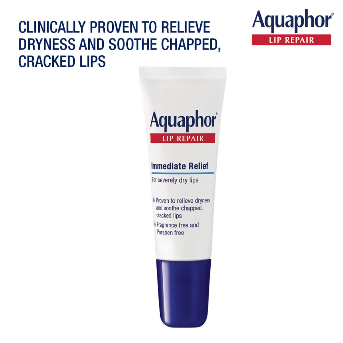 Aquaphor Lip Repair Ointment, Value Pack, 2 x 0.35 FL OZ