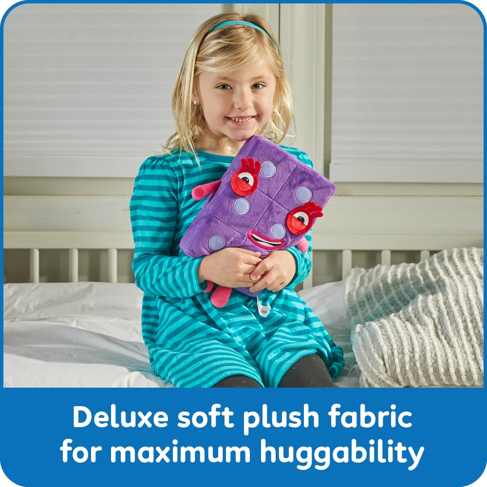 hand2mind Numberblock Six Playful Pal, Plush Figure Toys