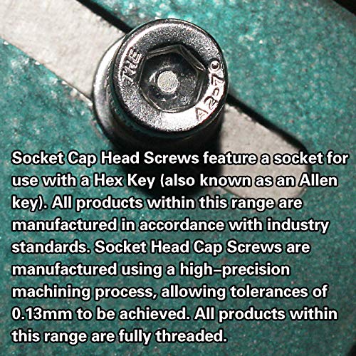 Fullerkreg M6-1.0 x 30MM Socket Head Cap Screws, Allen Socket Drive, Din 912, AISI 304 Stainless Steel (18-8), Full Thread, Bright Finish, Machine Thread, Quantity 20 - size: M6-1.0 x 30MM
