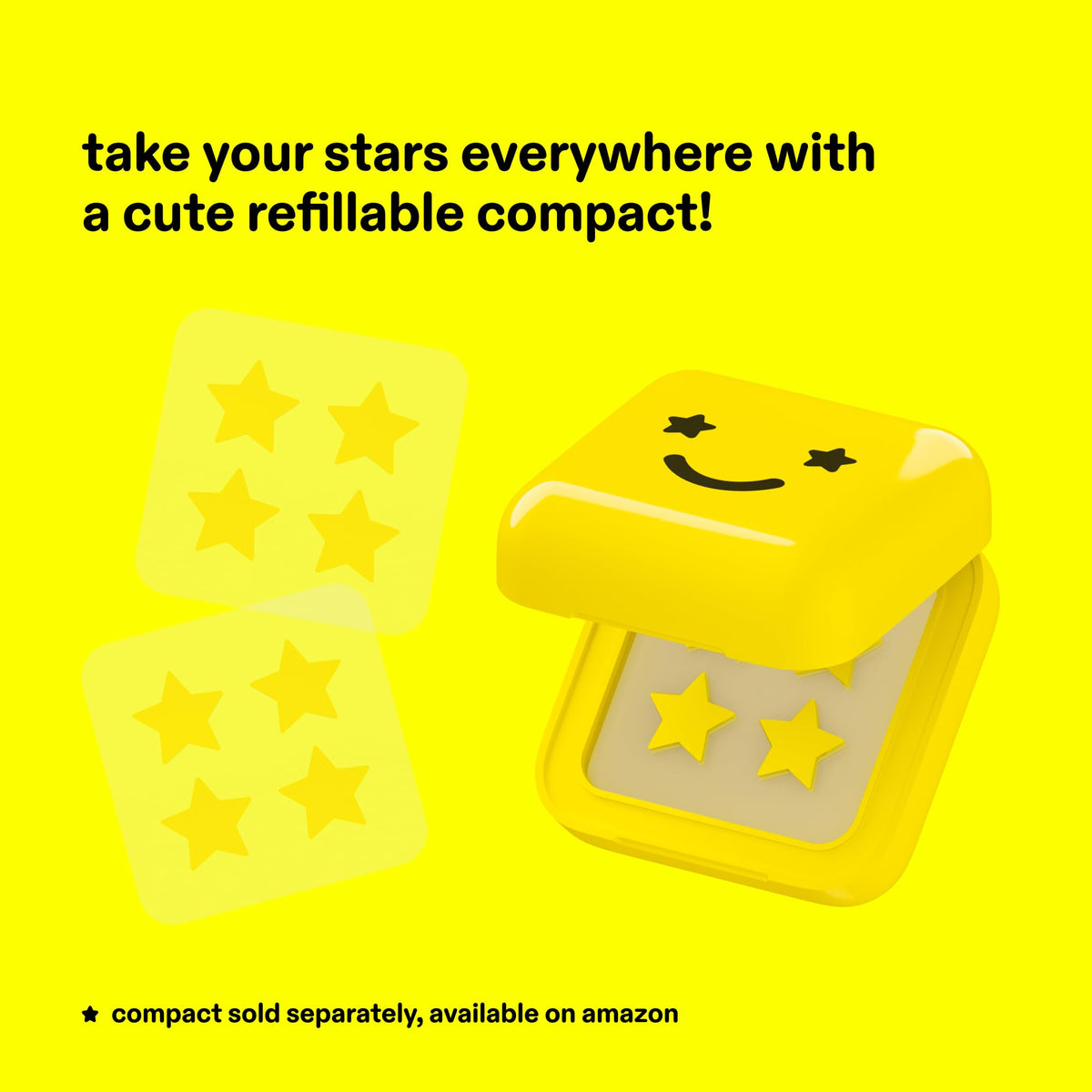 Starface Hydro-Star® Yellow Hydrocolloid Star-Shaped Pimple Patch, 36 ct
