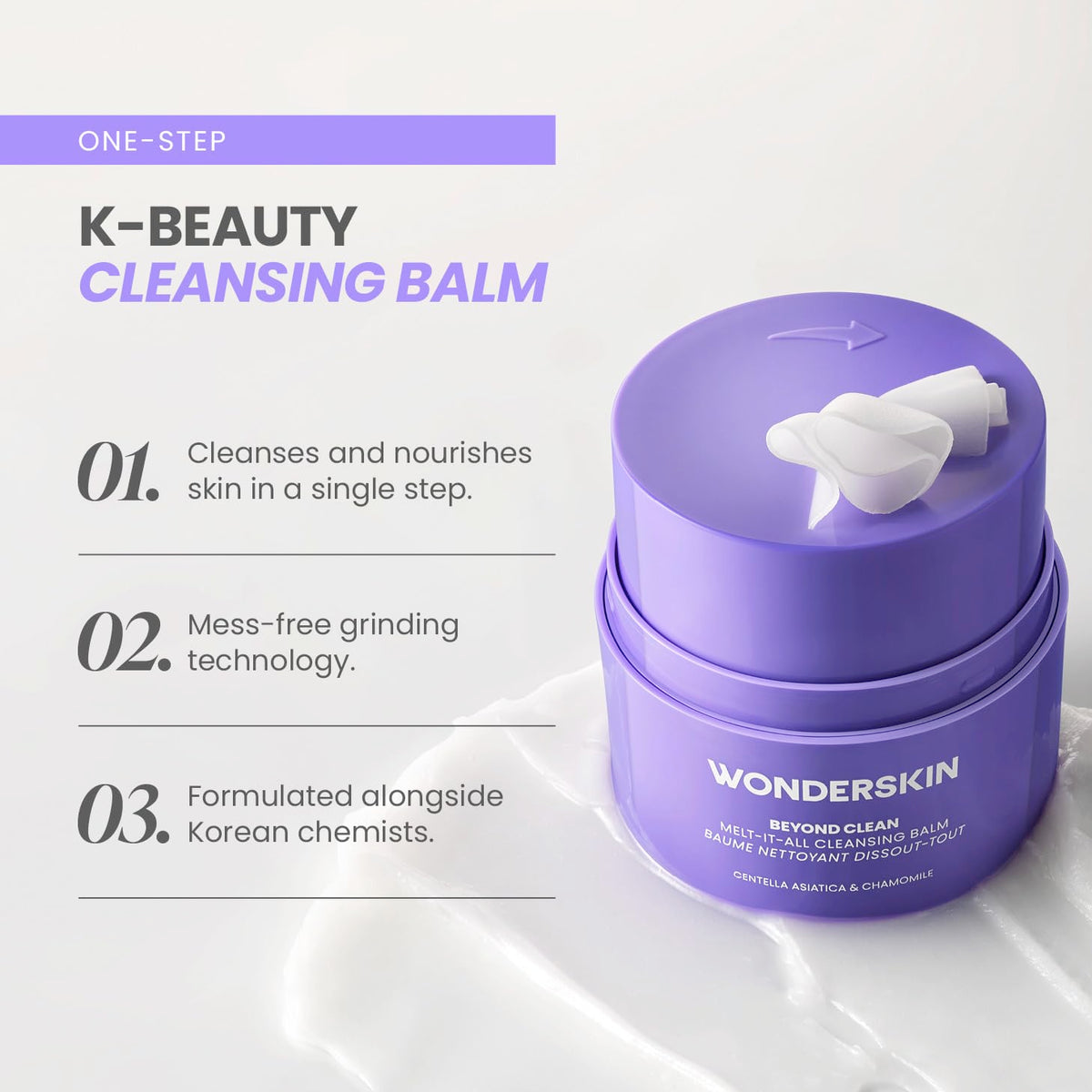 Wonderskin Cleansing Balm Melt It All Gentle Makeup Remover & Face Cleanser