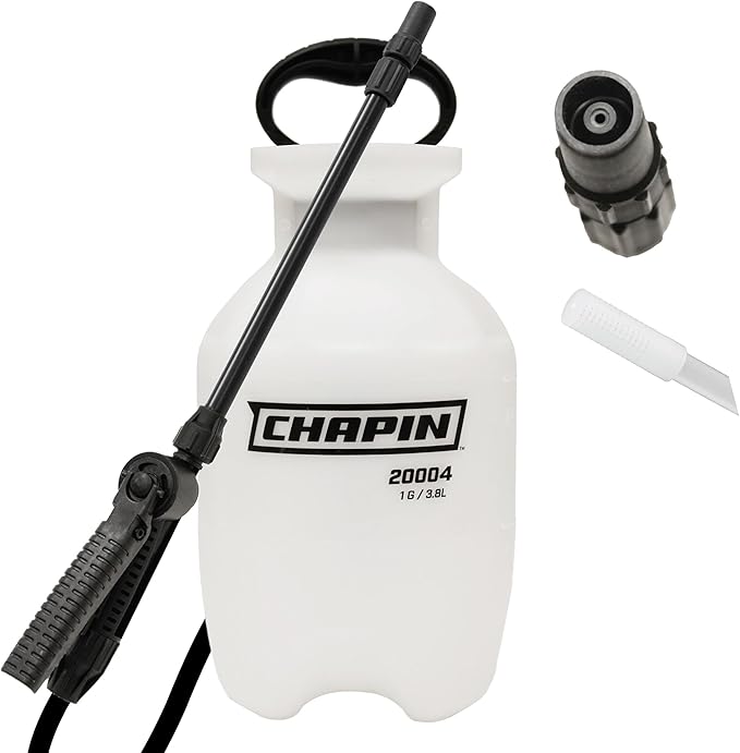 Chapin 20004 Made in USA 1 -Gallon Lawn and Garden Pump Pressured Sprayer, for Spraying Plants, Garden Watering, Weeds and Pests