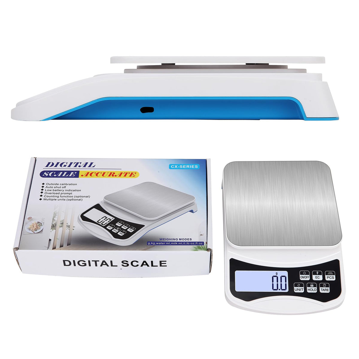 Digital Lab Scale 5000g x 0.1g LCD Display Analytical Balance Jewelry Scale