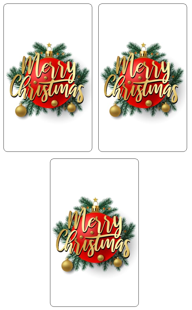 60 Merry Christmas Decorative Miniatures Candy Bar Wrapper, Adorable Stickers for the Holiday Season, Party Decorations, Favors, Party Supplies. Candy