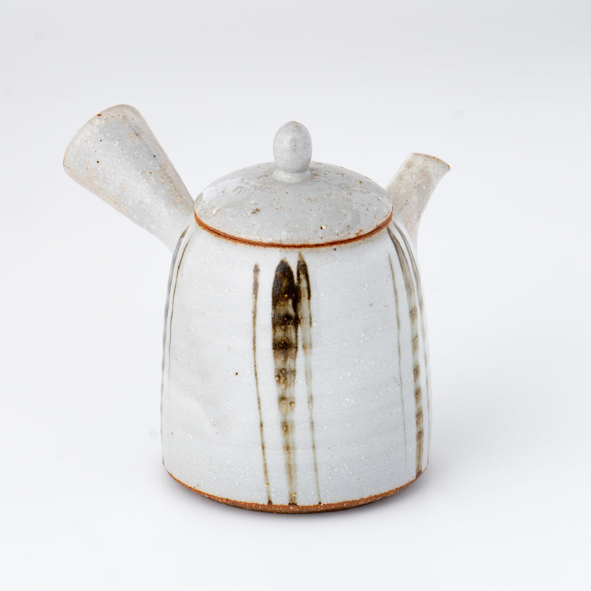 Kyusu Teapot - Tokoname Yaki [Brush line] 250ml/8.4 fl oz capacity| Japanese Tea KIMIKURA