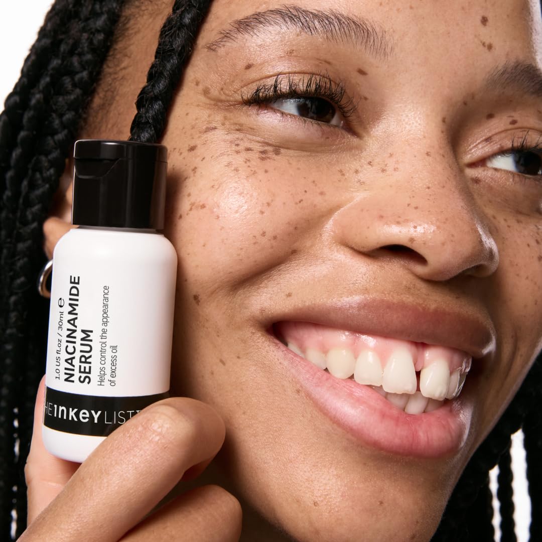 The INKEY List 10% Niacinamide Serum, Lightweight Oil Control Serum Helps with Blemishes and Appearance of Redness, Hydrating 1% Hyaluronic Acid 30ml
