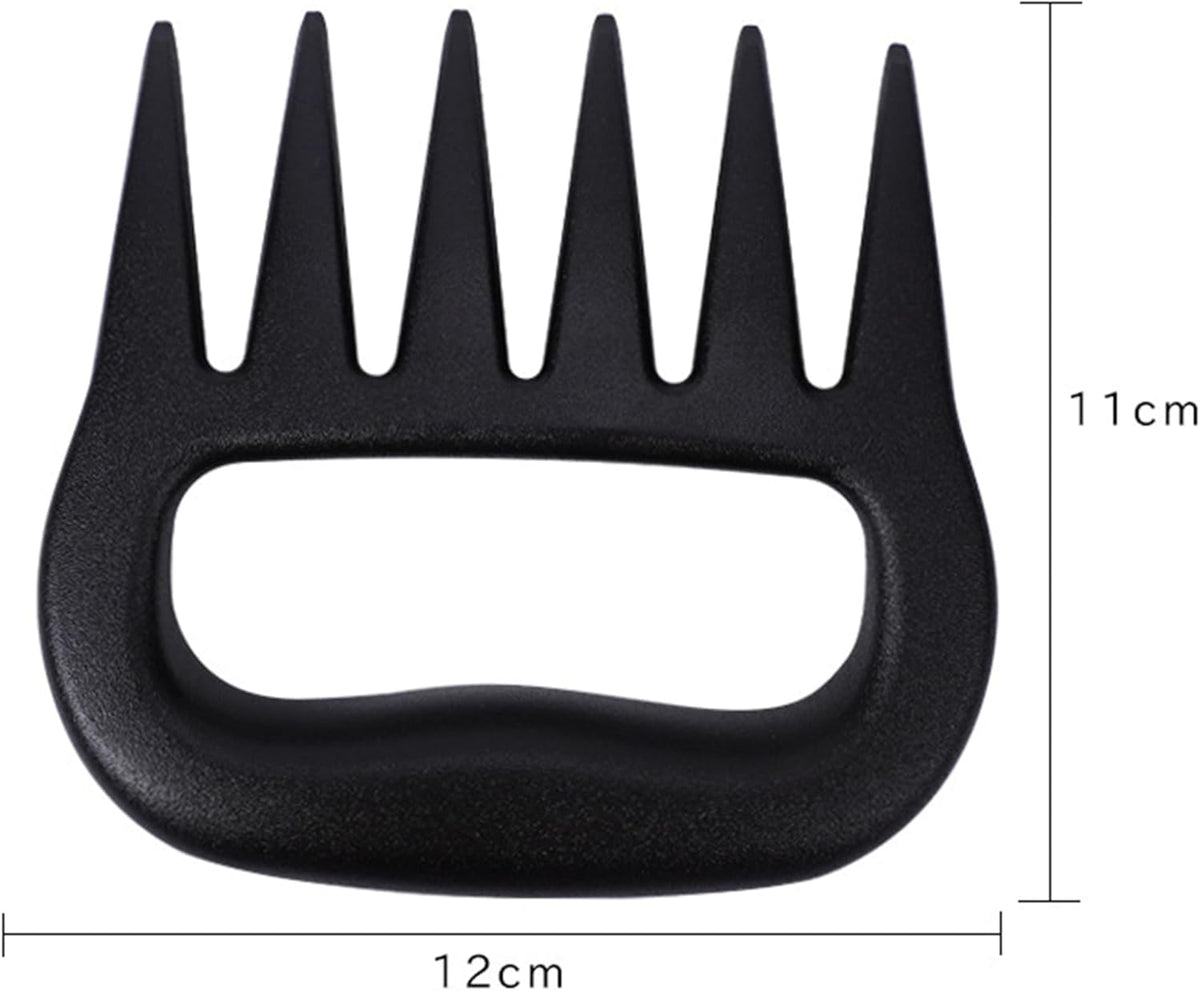 Meat Shredder Claws - Bear Claws for Shredding Meat - Claws for Pulled Pork, Chicken Shredder Tool - Perfect for BBQ Gifts, Easily Lift, Handle, Shred, and Cut Meats - Heat Resistant (Black)