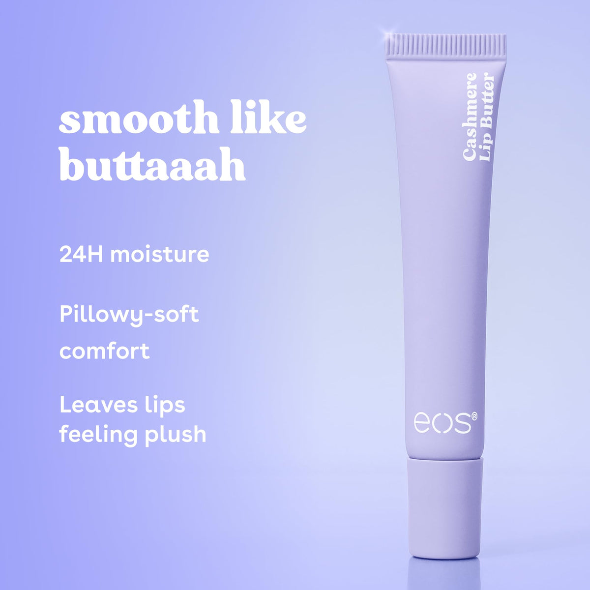 eos Vanilla Cashmere Plumping Peptides & Shea Butter Lip Butter, 0.35 fl oz