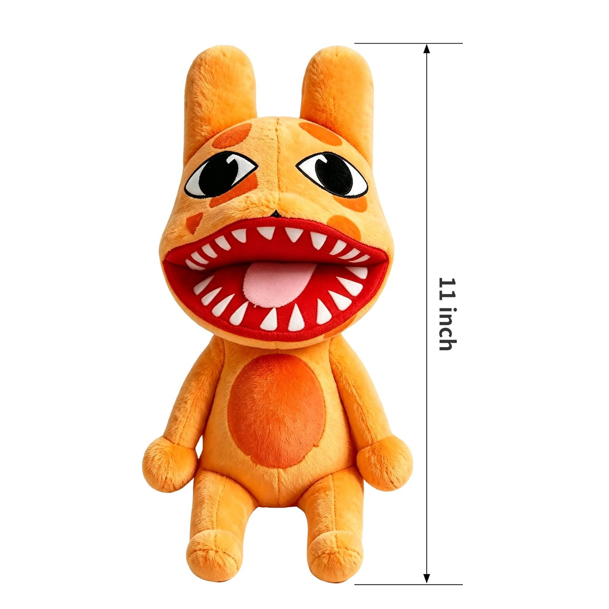 Animal Hospital Plush, Horror Game Collectible Plushies, 11inch Soft Plush Toy for Game Fans, Collectors & Kids, Premium Quality Material with Expressive Design (Orange Mutant Bunny)