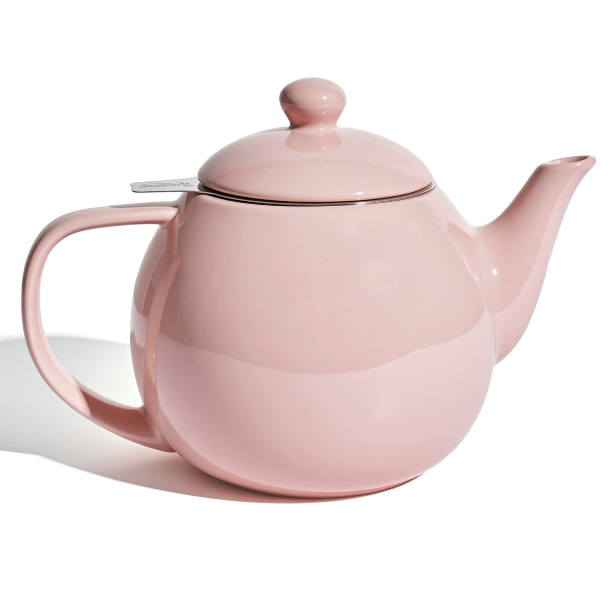 Sweese Porcelain Teapot 27 oz with Infuser for Loose Leaf Tea, Pink