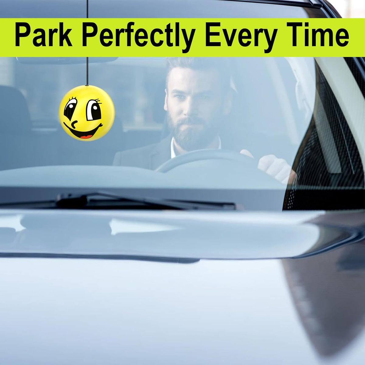 Garage Parking Aid Ball, Parking Guide System for Car Accessories, Stop Indicator, Parking Assist Ball, Aid-Parking Kit, Garage Car Stopper, Pack of 2