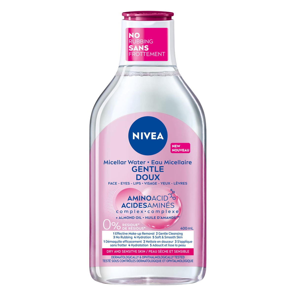 Nivea MicellAIR Water For Dry And Sensitive Skin Make-Up Remover, 400 ml