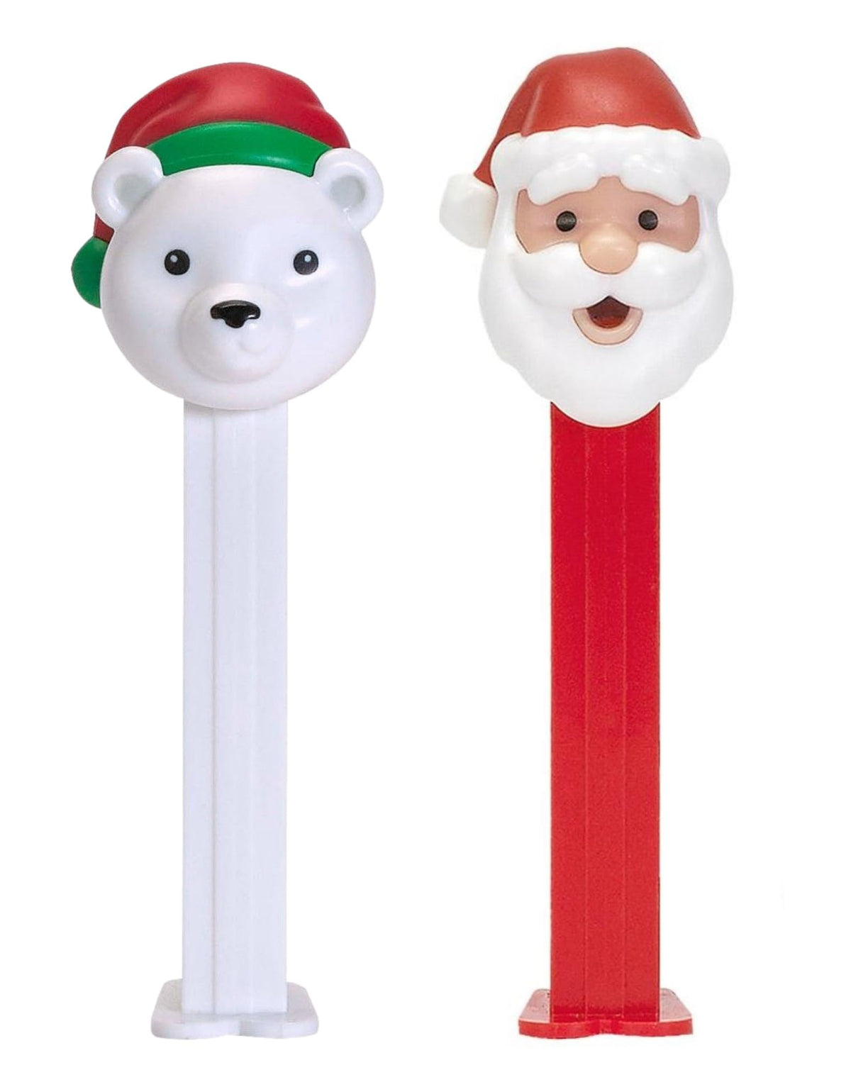 PEZ Christmas Candy Dispenser Set | Santa Claus And Polar Bear PEZ Dispensers With Candy Refills | Stocking Stuffers, Christmas Party Favors