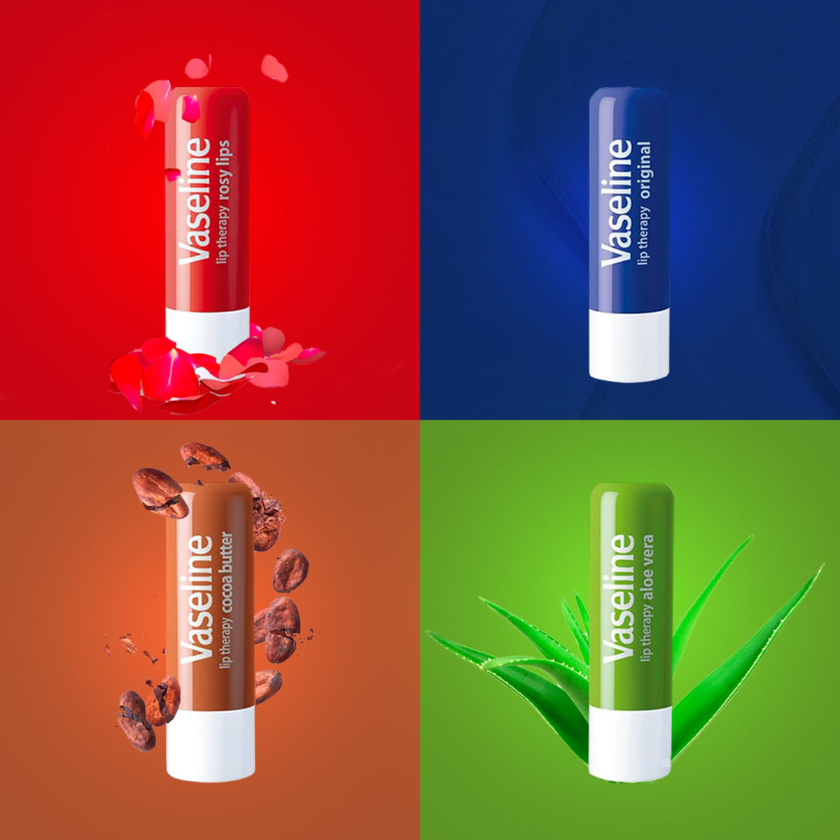 Vaseline Lip Therapy original with petroleum jelly 4.8g
