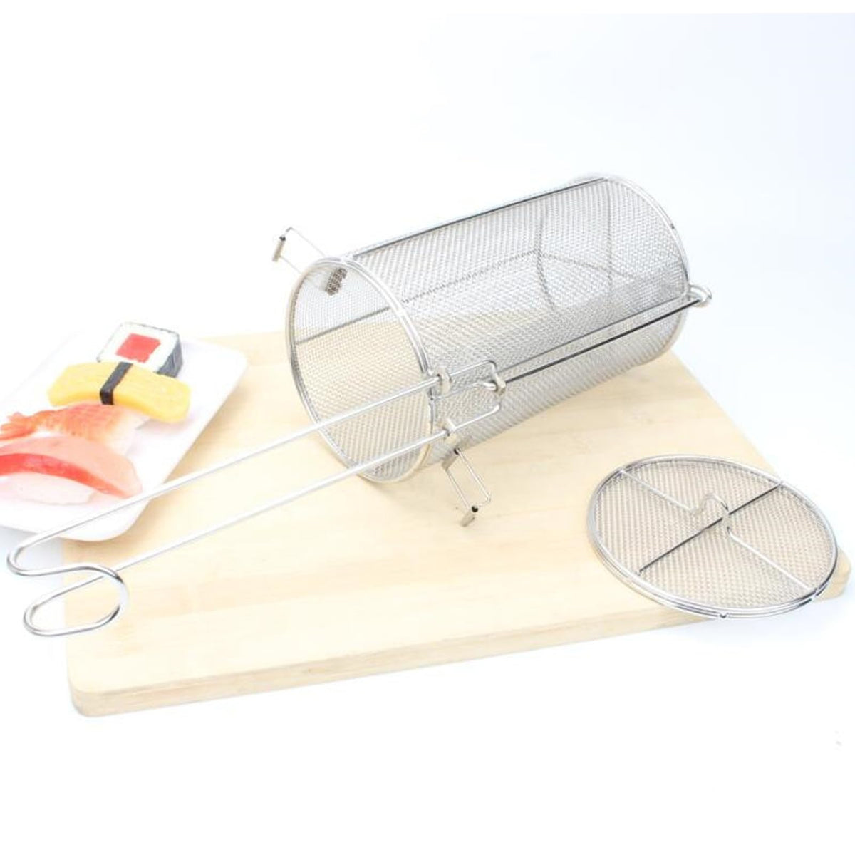 HAOHIZE Stainless Steel Seasoning Strainer, Soup Seasonings Seperation Basket Collapsible Telescopic Handle Soup Seasonings Seperation Basket for Cooking