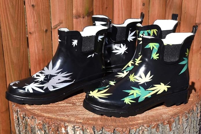 NORTY - Womens Ankle Rain Boots - Ladies Waterproof Winter Spring Garden Boot runs ½ size large