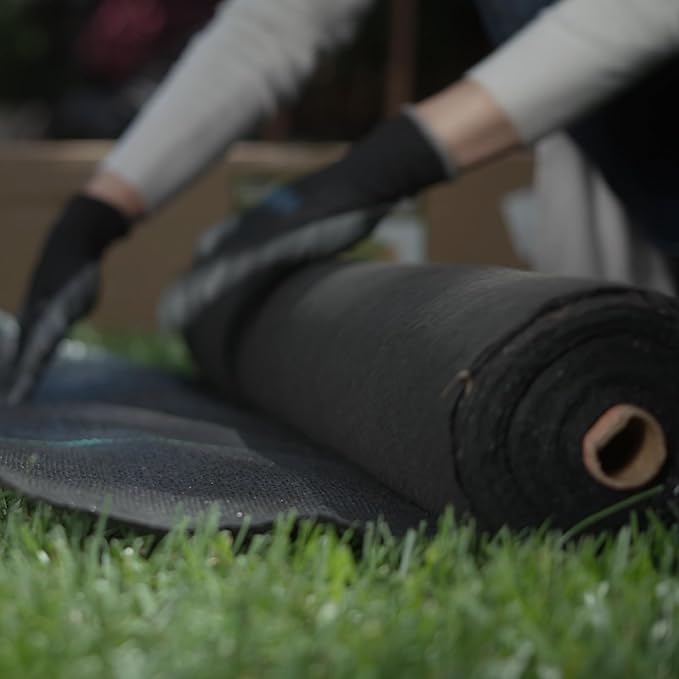 ECOgardener Premium 5oz Landscape Fabric, 4ft x 100ft Pro Garden Weed Barrier - Durable & Heavy Duty Weed Block Gardening Mat, Easy Setup & Superior Weed Control, Eco-Friendly & Convenient Design