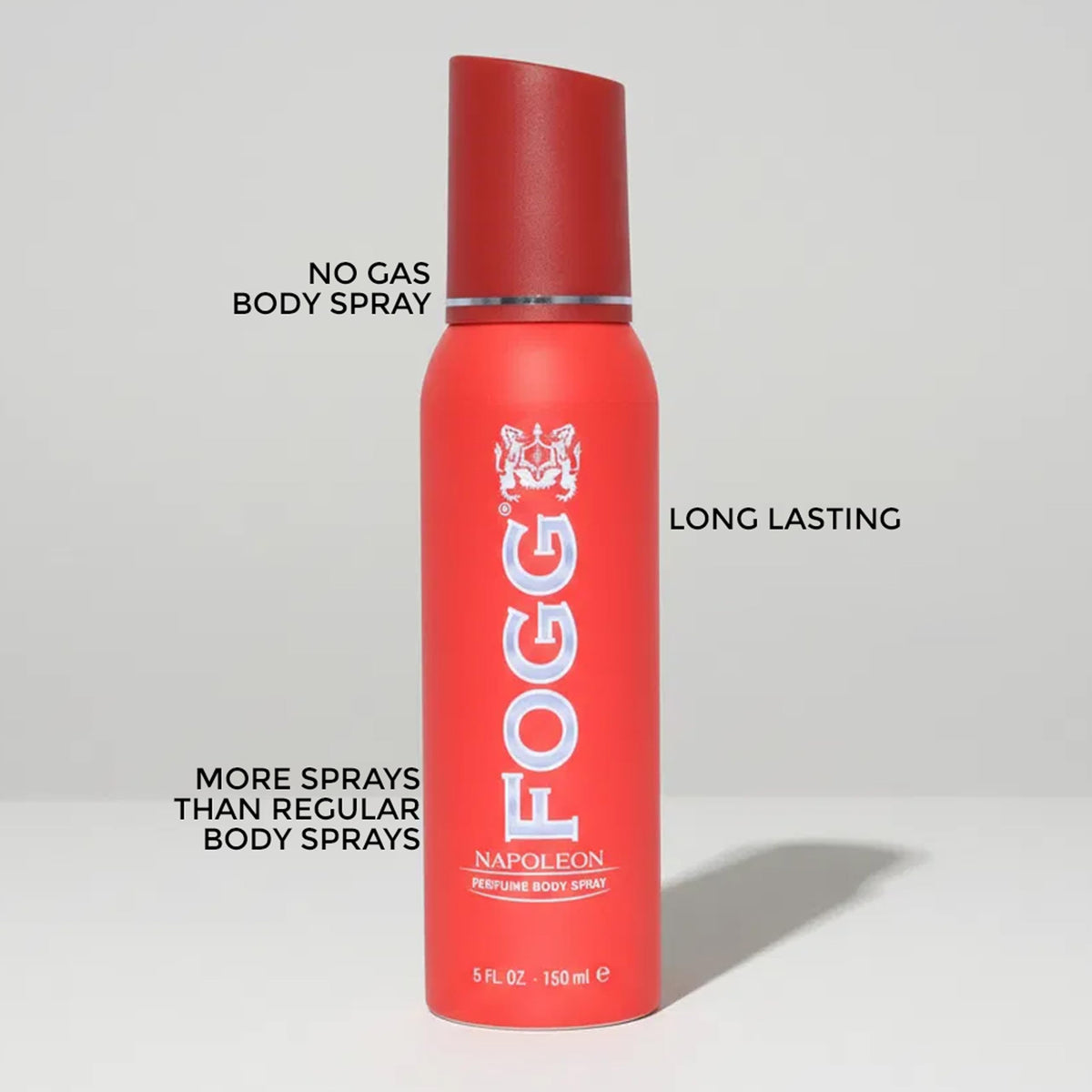 Napoleon by Fogg - Perfume-Based Body Spray for Men - Spicy Woody Fragrance Body Spray - Opens with Notes of Bergamot, Aldehydes, and Rose - 5 oz