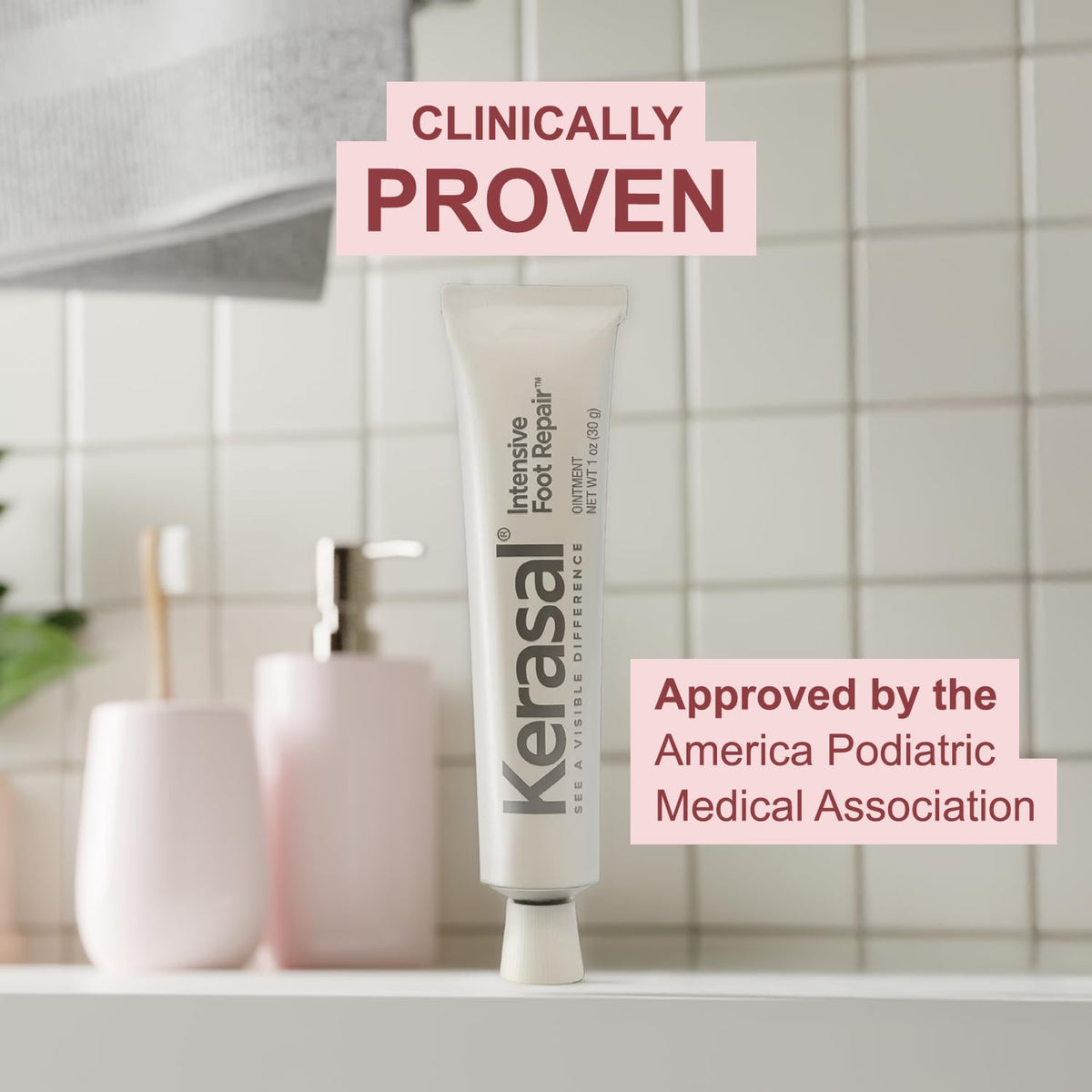 Kerasal Intensive Foot Repair Ointment, Smooth Rough Feet, 1 oz