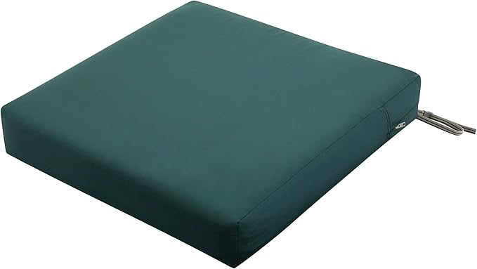 Classic Accessories Ravenna Water-Resistant Patio Lounge Chair/Loveseat Cushion, 25 x 27 x 5 Inch, Mallard Green