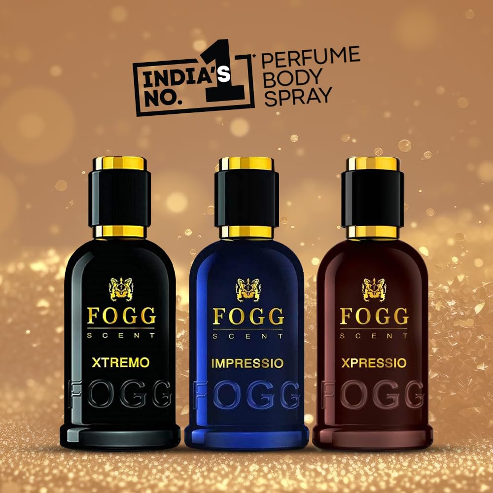 Fogg Scent Impressio Eau de Parfum for Men | Fresh Woody Aromatic Perfume | Daily Wear Fragrance with Green Apple & Bergamot | Long Lasting EDP | 3.38 oz (100 ml)