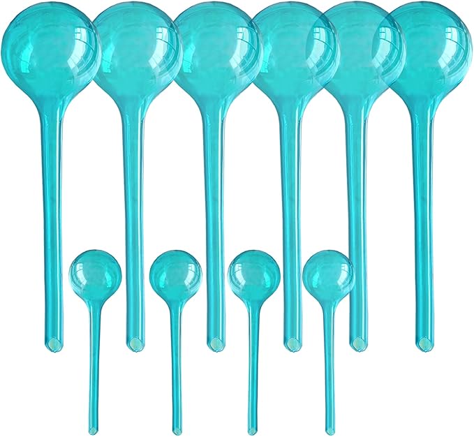 10pcs Plant Self Watering Globe Stakes, Plant Watering Stakes Automatic Plant Watering Bulb System Spikes, Flower Automatic Watering Device, Garden Self Waterer for Indoor Outdoor Plant