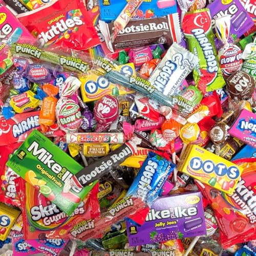 Ultimate Name Brand Candy Variety Pack - 4 lb Bulk Candy Individually Wrapped - No filler Candies - Perfect for Party Candies Stuffers or Party Favor