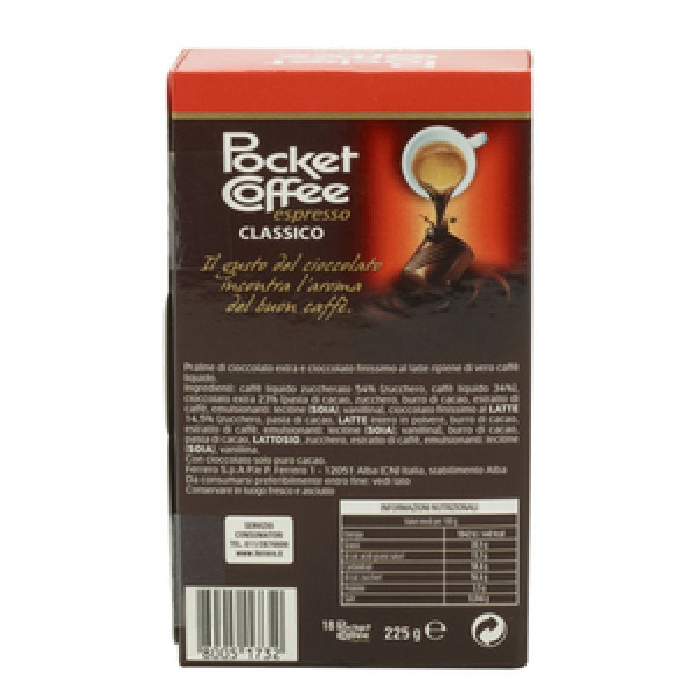 Ferrero: Classic Pocket Coffee 18 piece ,225g (pack of 3)