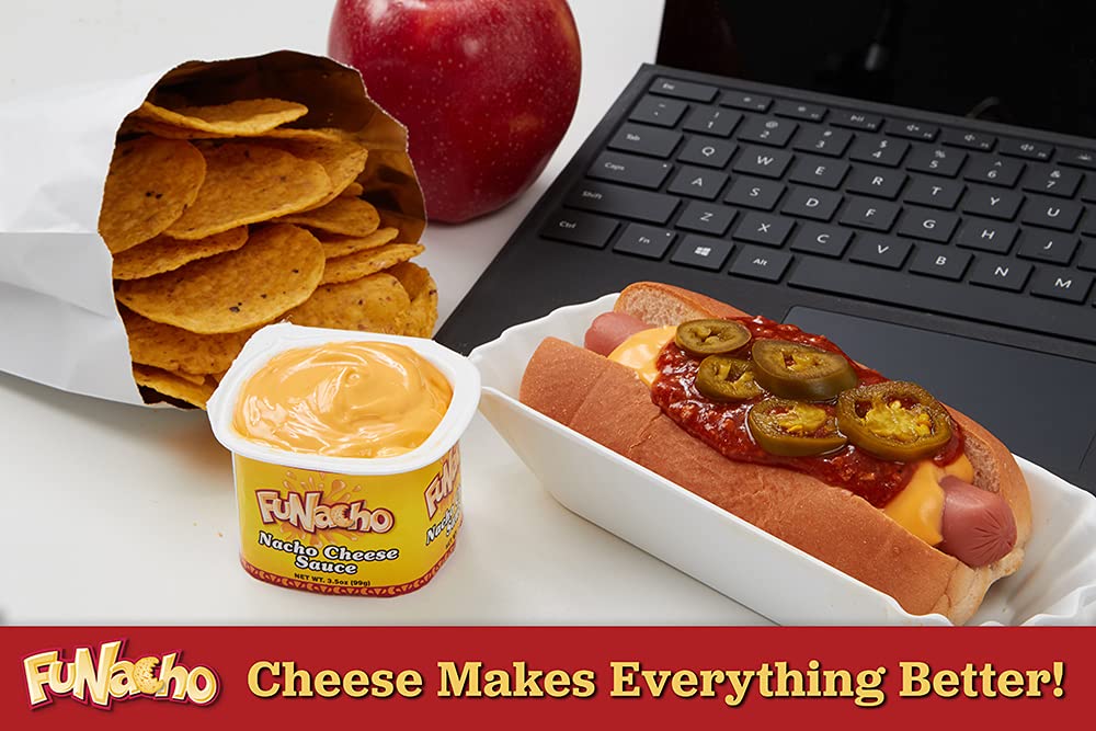 FUNacho Nacho Cheese Sauce | Delicious Cheese Dip | Perfect Condiment for Nachos, Hot Dogs, Pretzels and Cheese Fries | Gluten Free Queso De Nachos