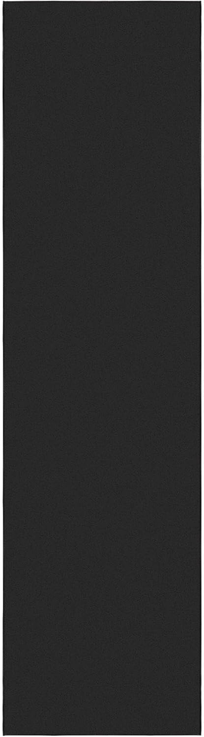 Ottomanson Hallway Runner Rug 2'7" x 9'10" Non Slip Solid Area Rugs Easy to Clean Laundry Rug Runner Durable & Pet Friendly Floor Carpet Runners for Hallways Entryway Living Room Kitchen, Black