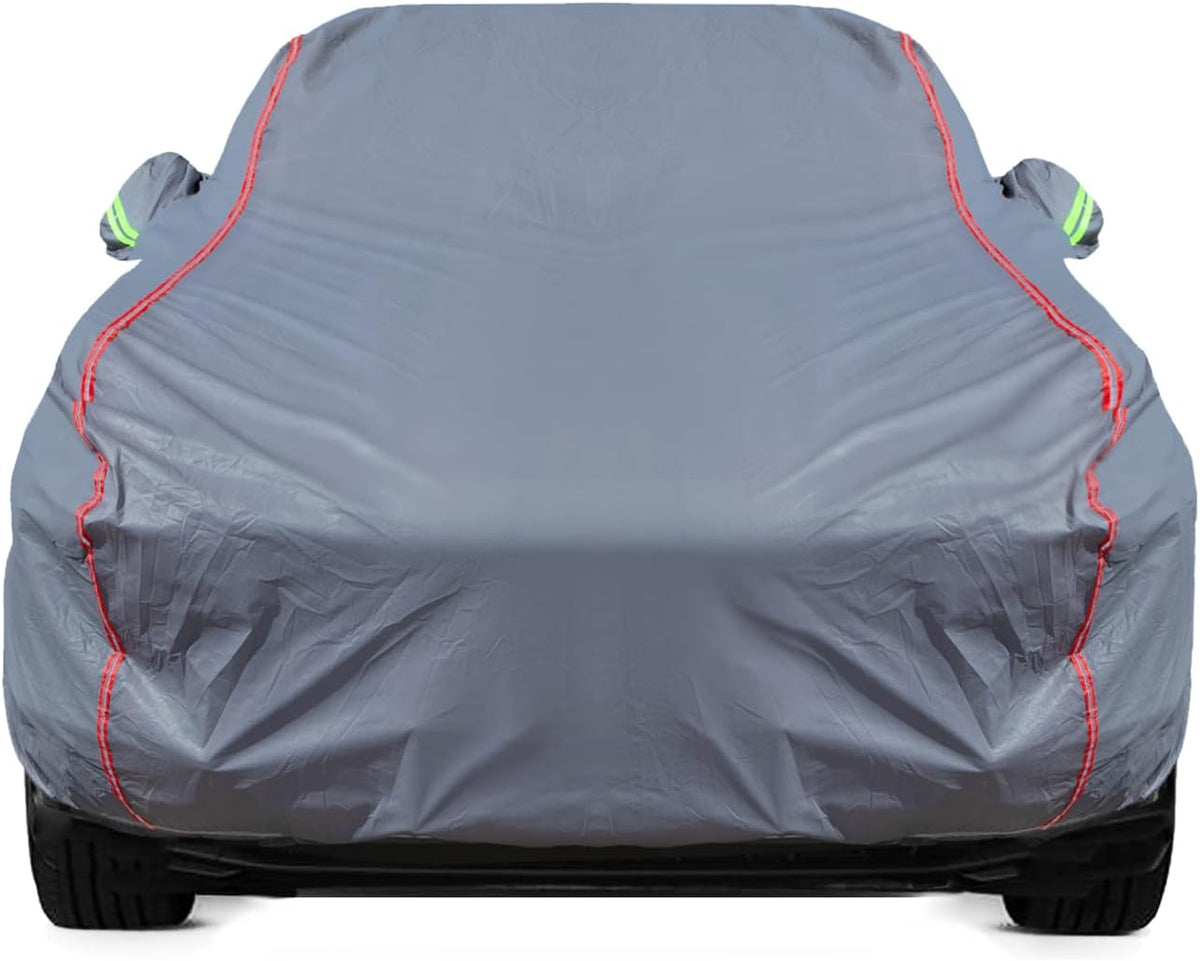 Breathable New Material, Waterproof Car Cover, Locks and Zipper Doors, Sunscreen Waterproof UV Prevention Snowproof Wind and Windproof,Suitable for Indoor Outdoor,for Sedan (Up to 181") C1