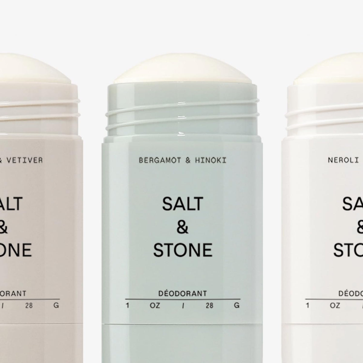 Salt & Stone Aluminum-Free Deodorant Women & Men Travel Size Set 1 oz (4)