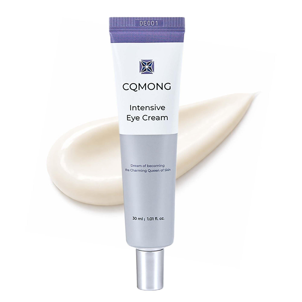 CQMONG Intensive Eye Cream 1.01 fl oz for dark circles, puffiness, wrinkles, fine lines, bags under eyes, dark spots l Natural wood scent l Glutathione, Collagen, 7 Amino Acids, Adenosine l Korean