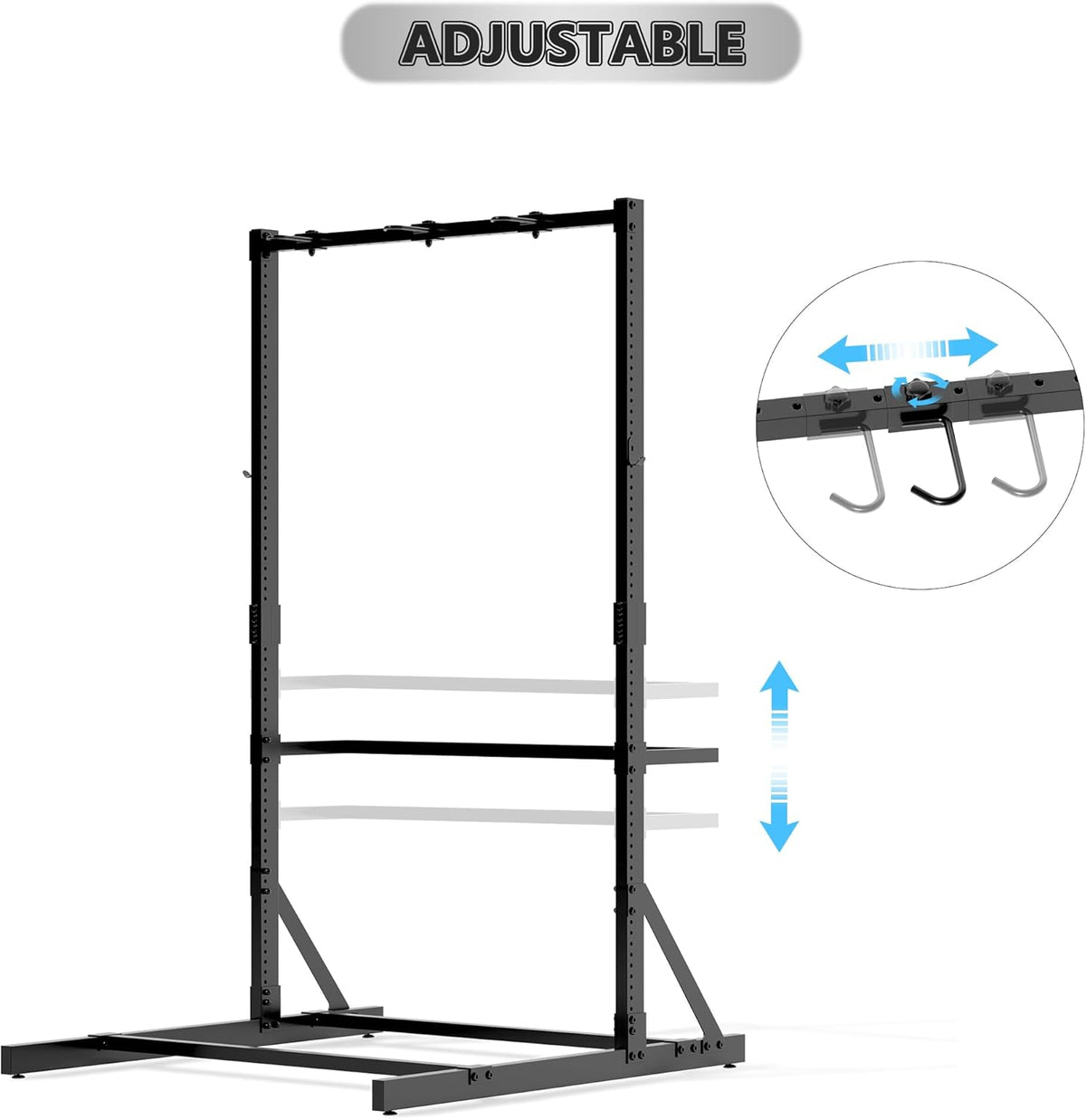 Freestanding Bike Rack for Garage Stroage, 300 Lbs 5 Bikes Storage Rack Steel Vertical Bicycle Rack W/Hooks & Helmet Hooks, Floor Stand Bike Racks for Home and Garage Organizer (4-Bike Rack)