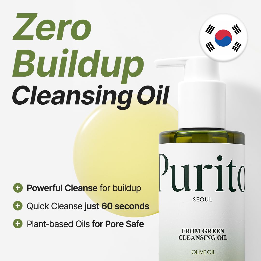 PURITO From Green Cleansing Oil for Sensitive Skin, 6.76 fl.oz