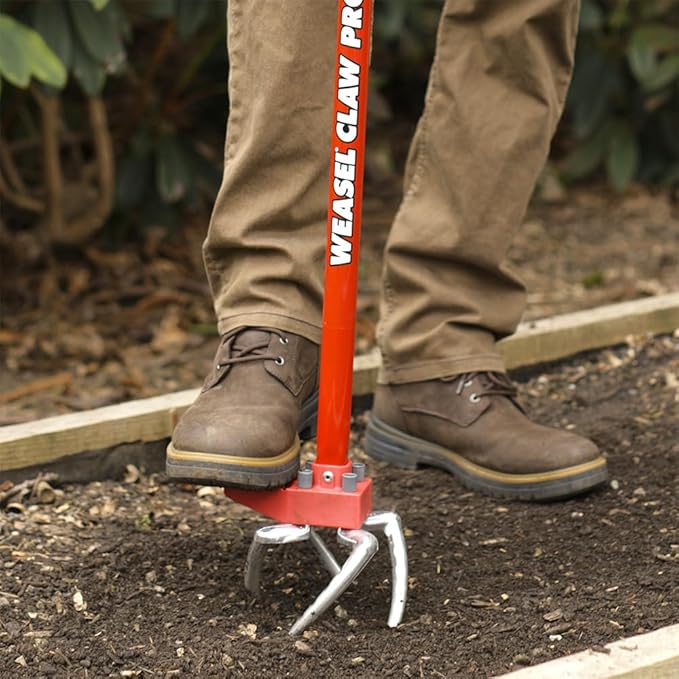 Garden Weasel Claw Pro – Black Grip | 3-in-1 Twist Tiller, Cultivator, Weed Puller & Soil Loosener | Gardening Hand Tool | 91336-A