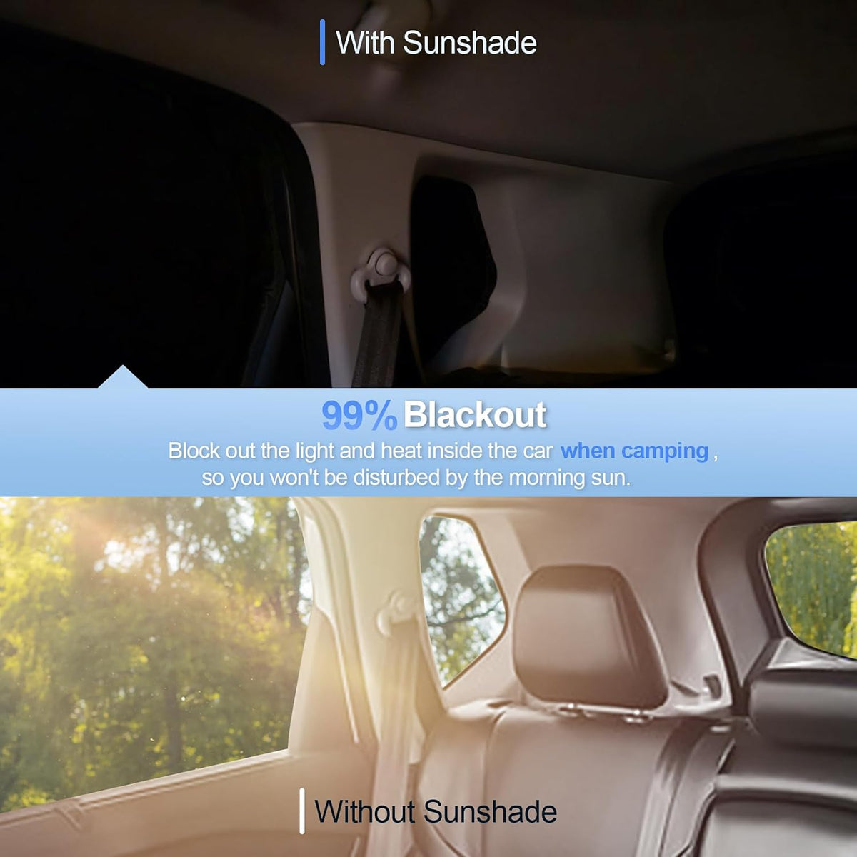6pcs Car Window Shades for Toyota Camry 2007-2011 Accessories,Windshield Side Rear Full Sunshade,Sun Visor UV Blocking, Privacy Protection and Blackout for Camping Outdoor